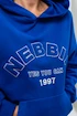 Ženski pulover Nebbia GYM RAT Branded Oversized Hoodie blue