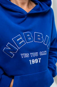 Ženski pulover Nebbia GYM RAT Branded Oversized Hoodie blue