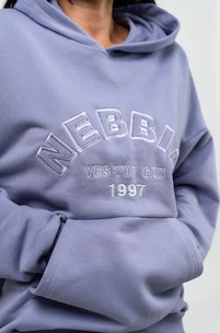 Ženski pulover Nebbia GYM RAT Branded Oversized Hoodie purple