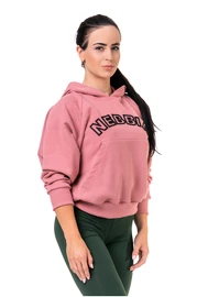 Ženski pulover Nebbia Hero Iconic Hero hoodie old rose