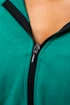 Ženski pulover Nebbia ICONIC Cropped Zip-Up Hoodie green