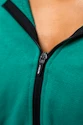 Ženski pulover Nebbia ICONIC Cropped Zip-Up Hoodie green