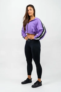 Ženski pulover Nebbia ICONIC Cropped Zip-Up Hoodie purple