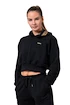 Ženski pulover Nebbia Intense Golden Crop hoodie 824 black