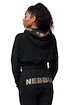 Ženski pulover Nebbia Intense Golden Crop hoodie 824 black