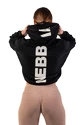 Ženski pulover Nebbia  Loose Fit Crop Hoodie black