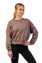 Ženski pulover Nebbia  Loose Fit Sweatshirt "Feeling Good" 420 brown M/L