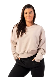 Ženski pulover Nebbia Loose Fit Sweatshirt "Feeling Good" 420 cream