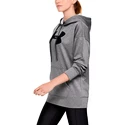 Ženski pulover Under Armour  Synthetic Fleece Chenille Logo PO Hooodie grey