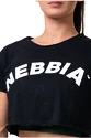 Ženski top Nebbia  Fit & Sporty crop top black