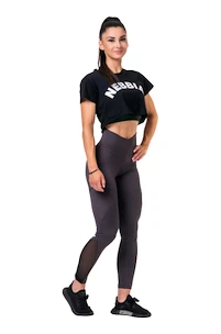 Ženski top Nebbia  Fit & Sporty crop top black  L