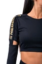 Ženski top Nebbia Honey Bunny Crop Top 821 black