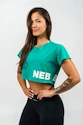 Ženski top Nebbia POWERHOUSE Oversized Crop Top green