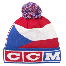 Zimska kapa CCM FLAG POM KNIT TEAM CZECH Multiple Team Color