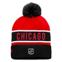 Zimska kapa Fanatics  Authentic Pro Game & Train Cuffed Pom Knit Chicago Blackhawks