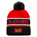 Zimska kapa Fanatics  Authentic Pro Game & Train Cuffed Pom Knit Chicago Blackhawks