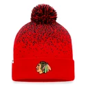 Zimska kapa Fanatics Iconic Gradiant Iconic Gradiant Beanie Cuff with Pom Chicago Blackhawks