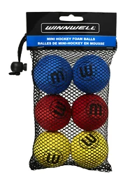 Žogica WinnWell Knee Hockey Ball 50mm 5g Eva Multicolour 6-pack