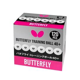 Žogice Butterfly Training Ball 40+ White (120 ks)