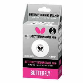 Žogice Butterfly Training Ball 40+ White (6 ks)