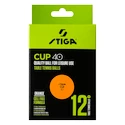 Žogice Stiga  Cup 40+ ABS Orange 12 Pack