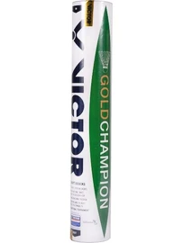 Žogice za badminton s perjem Victor Gold Champion (12 Pack)