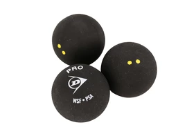 Žogice za squash Dunlop Pro (3 Pack)